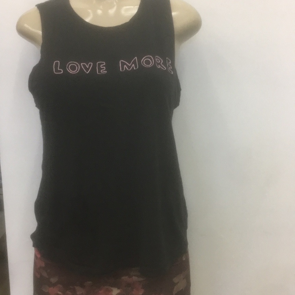 Spiritual gangster new love more tank top black